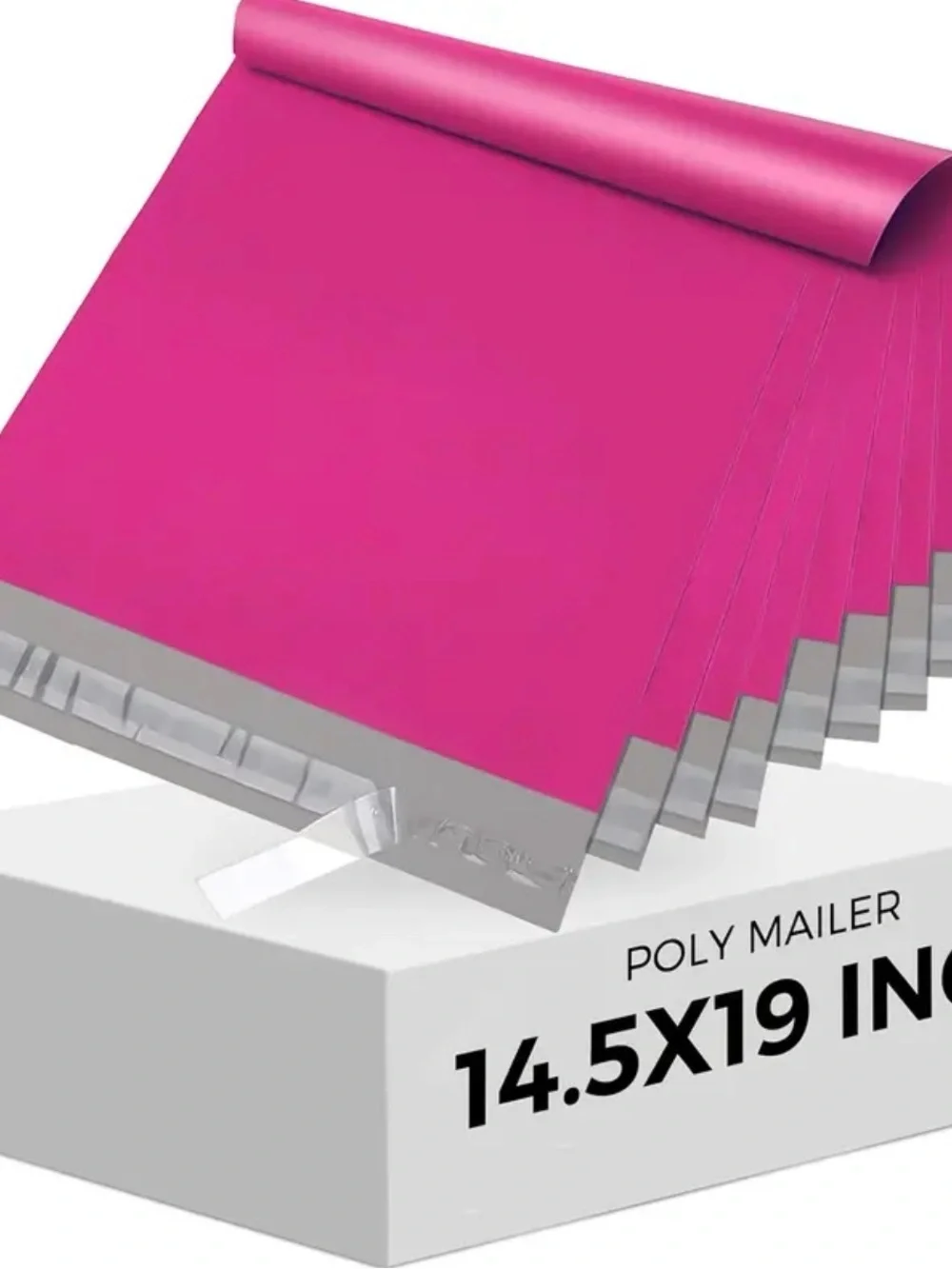 Bright Pink Poly Mailer Shipping Bags - Pack of 25